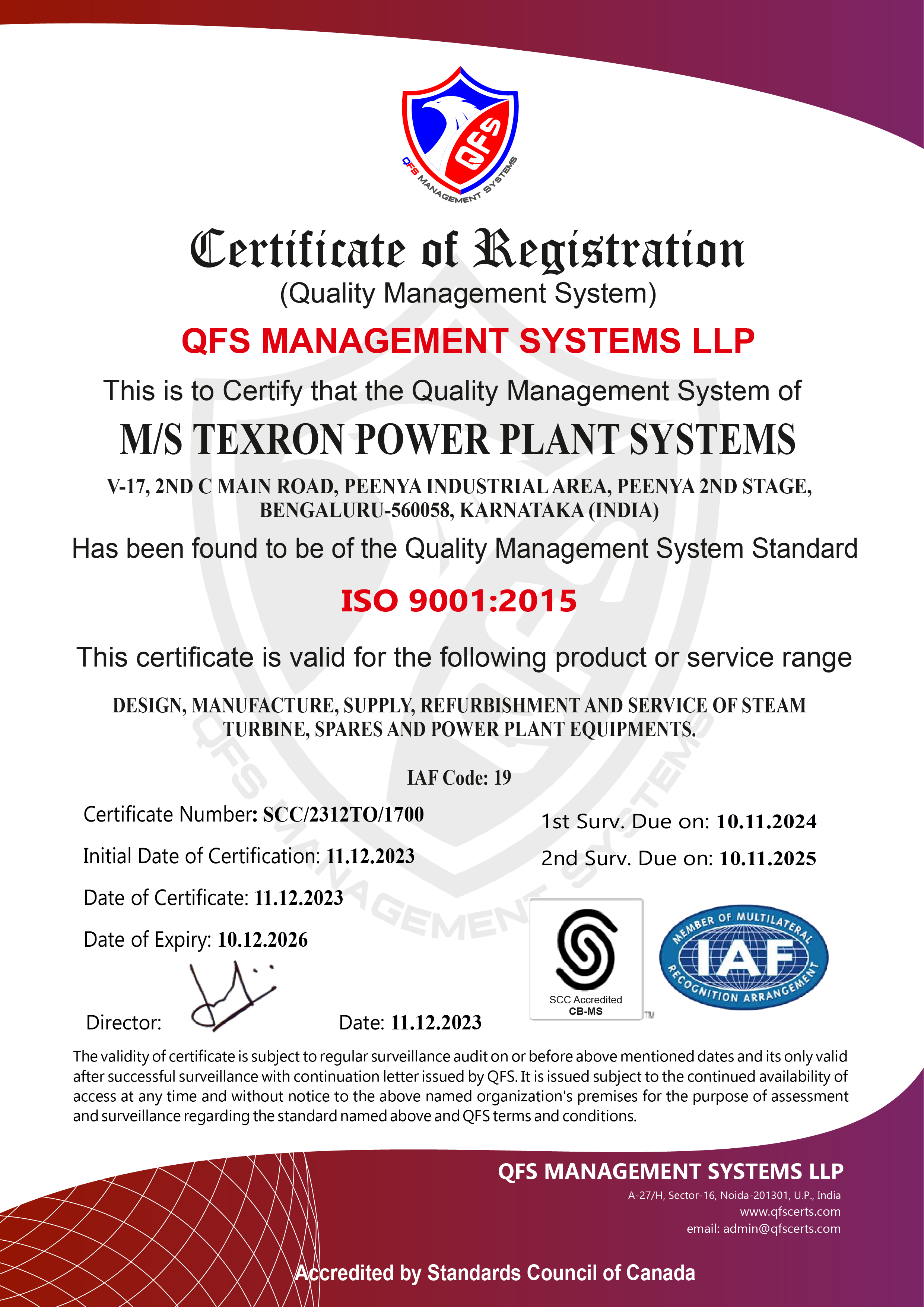 ISO CERTIFICATE-